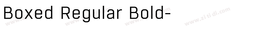 Boxed Regular Bold字体转换